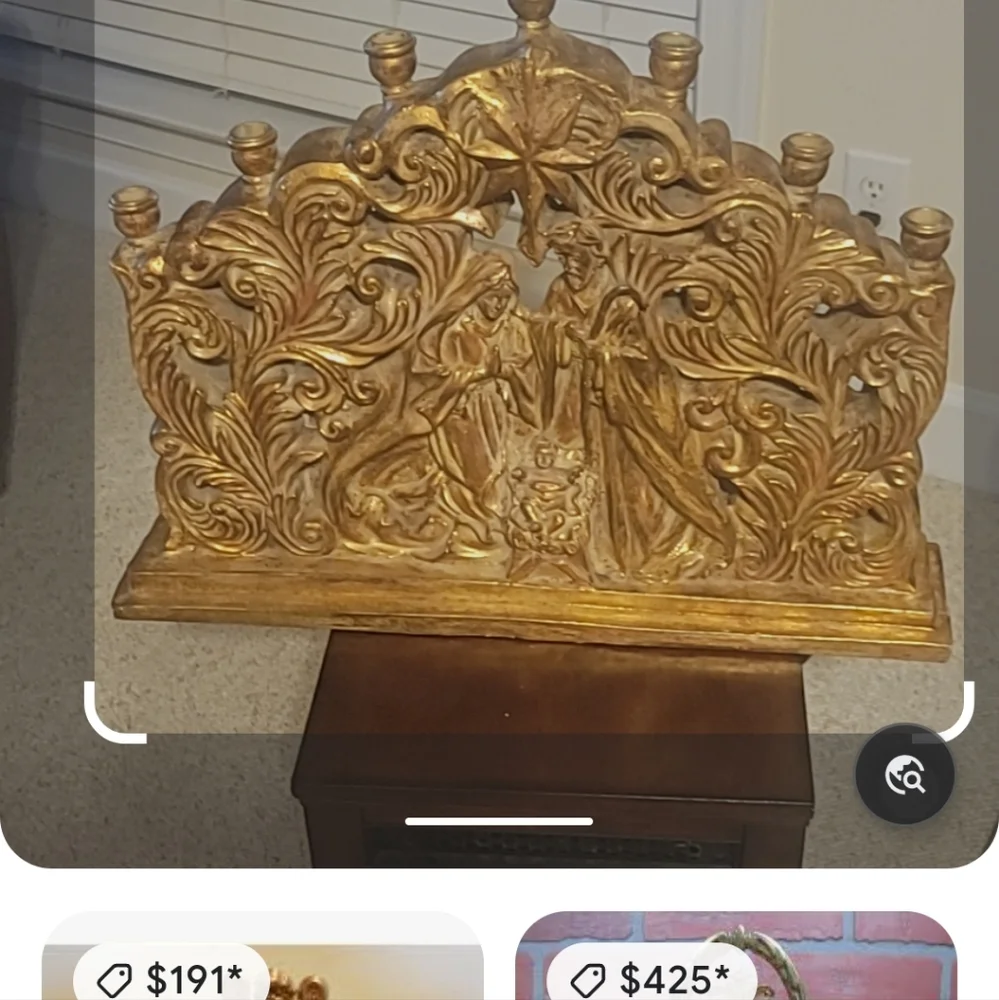 Gold Candlestick - Picture 1 of 10